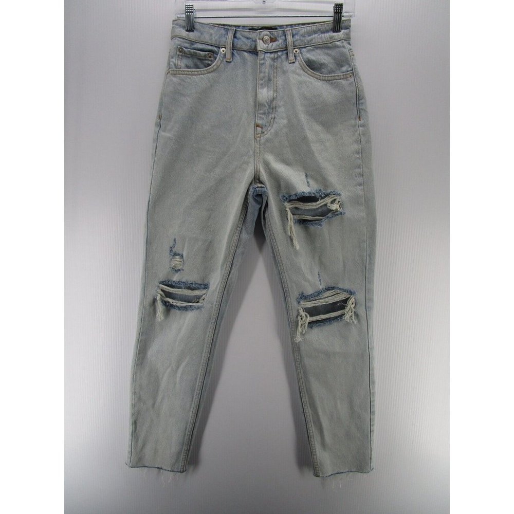 White Fox Boutique Jeans XS Mom High Rise Ripped Boyfriend